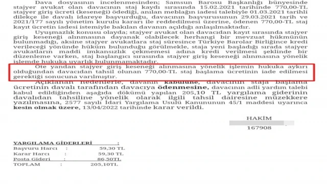 Genç avukat baroya açtığı davayı kazandı