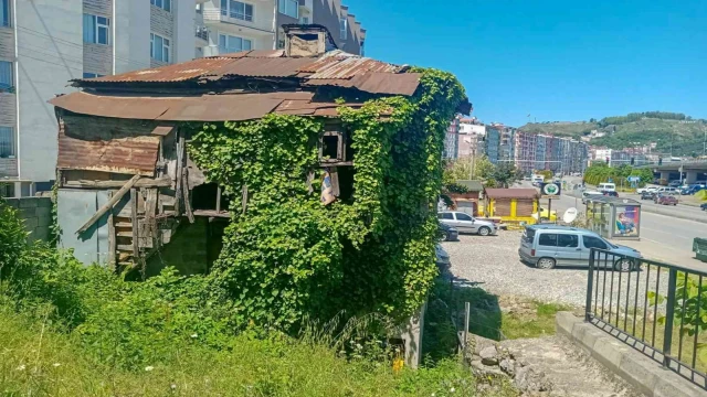Giresun’da metruk binalar yıkılıyor