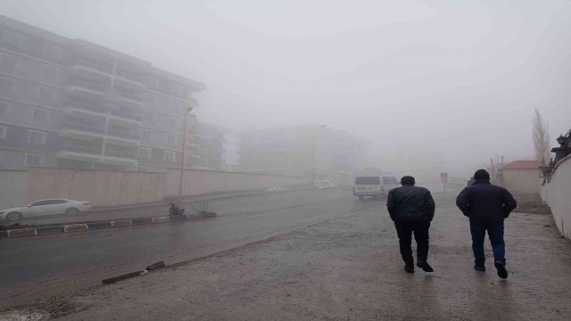 Hakkari’de yoğun sis hayatı olumsuz etkiliyor