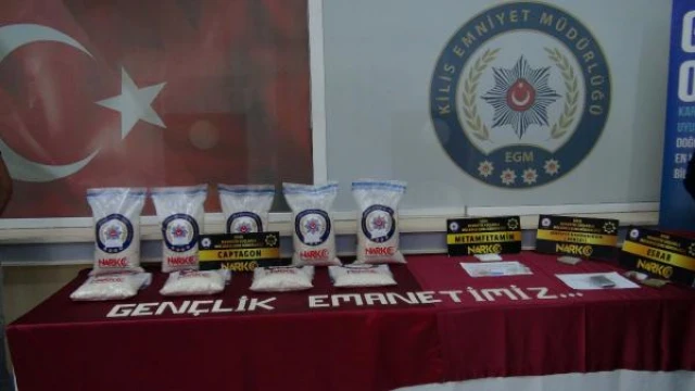 Kilis’te, 203 bin 578 uyuşturucu hap ele geçti, 6 şüpheli tutuklandı