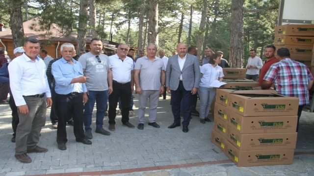 Kuyucak’ta üreticilere binlerce domates fidesi dağıtıldı