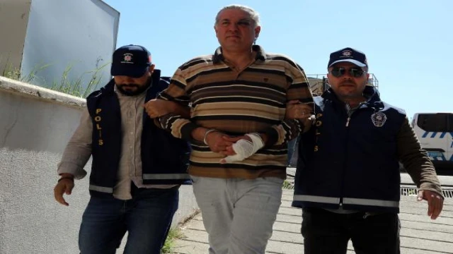 Kuzenini öldüren doktorun yakalanma anı kamerada
