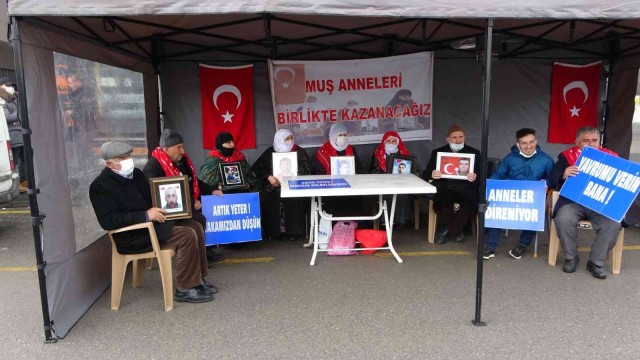 Muş’ta evlat nöbeti tutan aile sayısı 28’e yükseldi