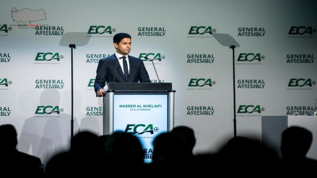 Nasser Al-Khelaifi, Avrupa Kulüpler Birliği’nin Viyana’daki Genel Kurulu’nda konuştu
