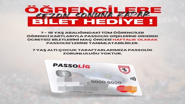 Öğrencilere Samsunspor maçları ücretsiz