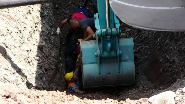 Osmaniye’de göçük altında kalan işçi yaralandı