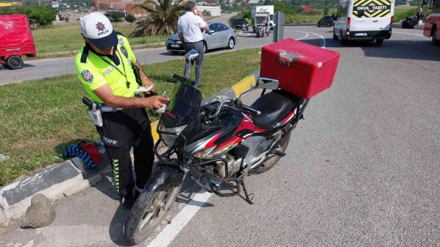 Samsun’da motosiklet belediye otobüsüyle çarpıştı: 1 yaralı