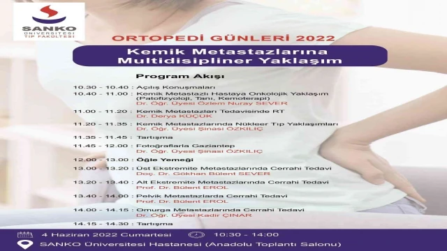 Sanko Üniversitesi Tıp Fakültesi’nde ortapedi günleri