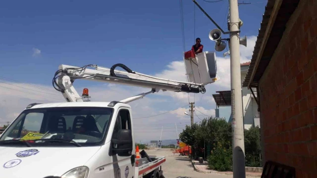Şehzadeler Belediyesi’nden 21 mahalleye ses ve güvenlik sistemi