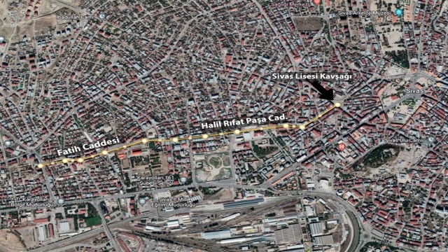 Sivas’ta iki cadde daha yenileniyor