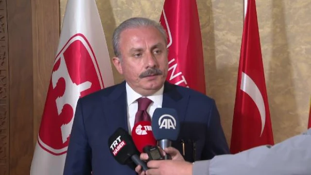 TBMM Başkanı Şentop, Kuzey Makedonya’da basına açıklamalarda bulundu