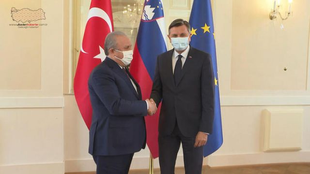 TBMM Başkanı Şentop, Slovenya Cumhurbaşkanı Pahor ile görüştü