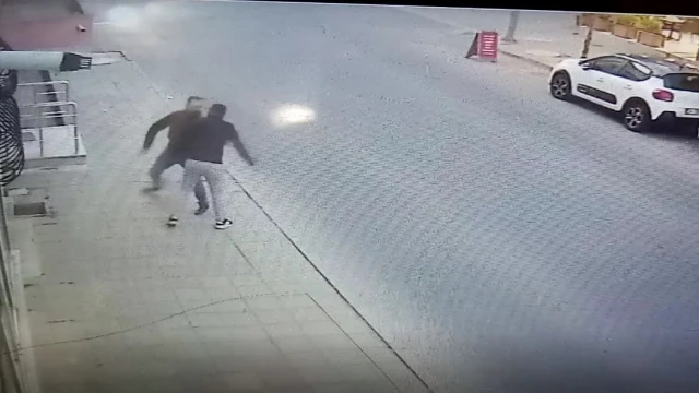 Tekirdağ’da bıçaklı saldırı anı kamerada