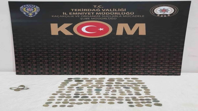 Tekirdağ’da tarihi eser operasyonu: 138 parça ele geçirildi