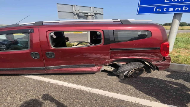 Tekirdağ’da trafik kazası: 2 yaralı