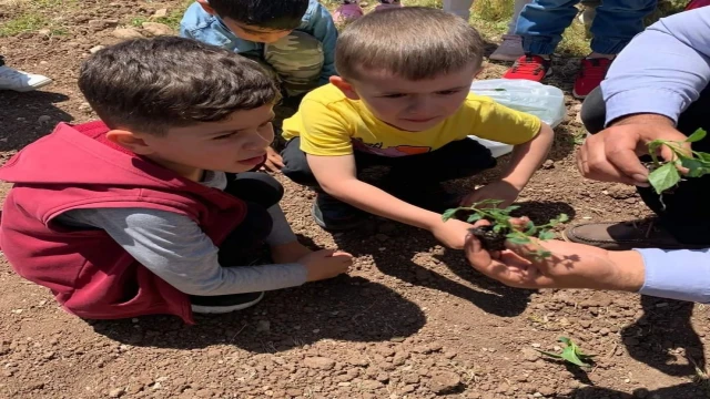 Tunceli’de anaokulu öğrencileri hobi bahçesi oluşturdu