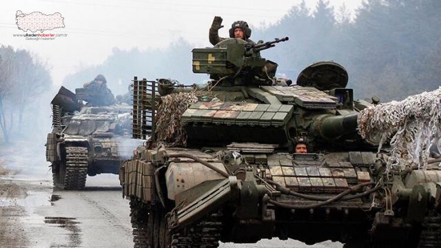 Ukrayna’da sivil yerleşim alanına gizlenen Rus zırhlıları imha edildi