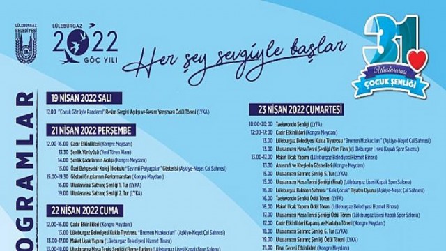Uluslararası Çocuk Şenliği başlıyor!