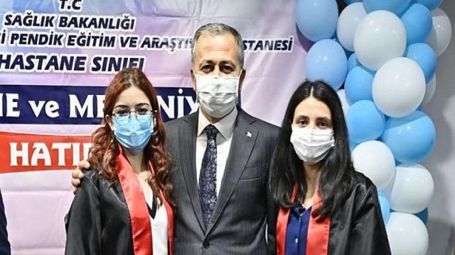 Vali Ali Yerlikaya, Hastane Sınıfı’nın Mezuniyet ve Karne Sevincine Ortak Oldu.