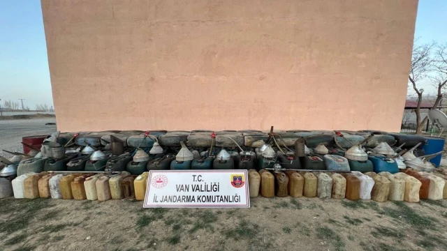 Van’da 550 litre kaçak motorin ele geçirildi