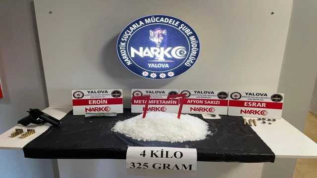Yalova’daki uyuşturucu operasyonlarında 4 tutuklama