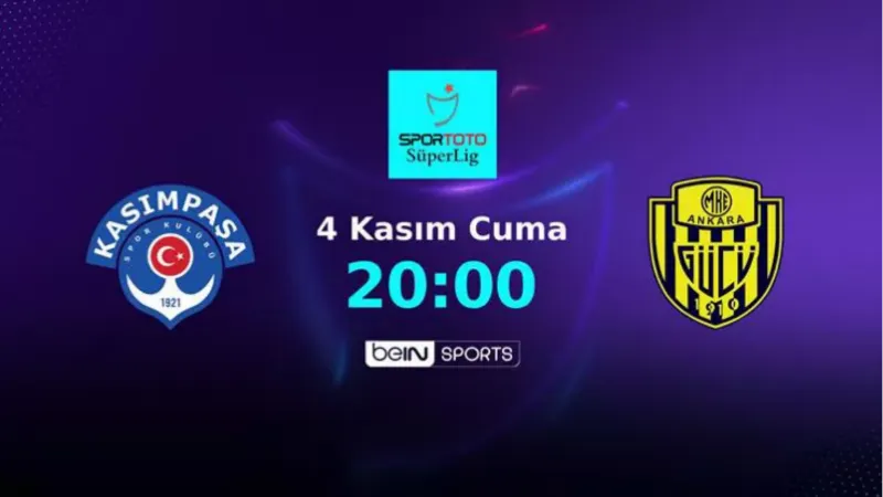 Kasımpaşa-MKE Ankaragücü  hakemleri açıklandı