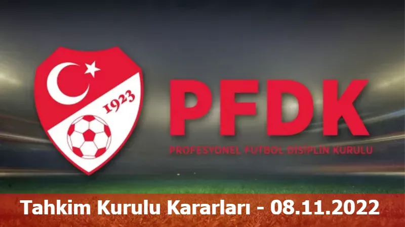 Tahkim Kurulu Kararları - 08.11.2022