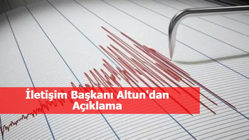 İletişim Başkanı Altun'dan Açıklama