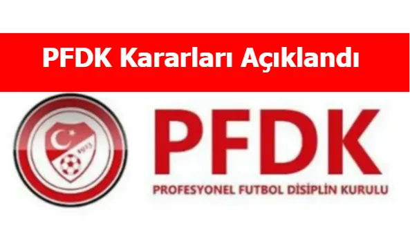 03.01.2023 -PFDK Kararları