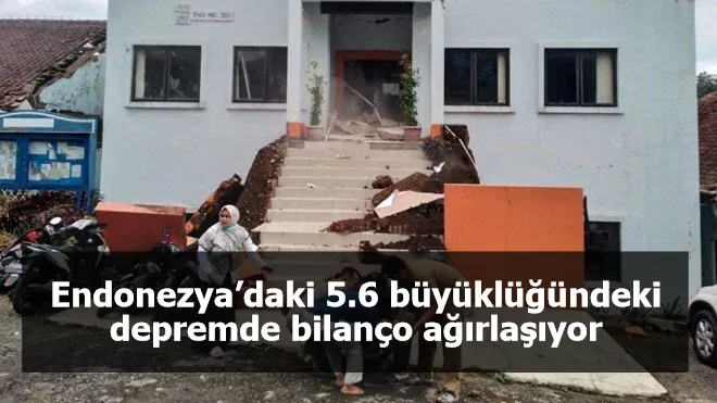 Endonezya’daki 5.6 büyüklüğündeki depremde bilanço ağırlaşıyor: 46 ölü, 700 yaralı