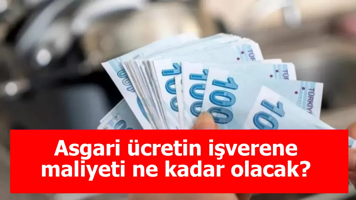 Asgari ücretin işverene maliyeti ne kadar olacak?