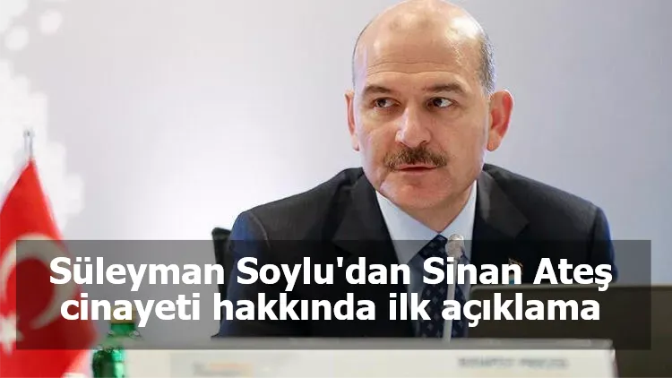 Süleyman Soylu'dan Sinan Ateş cinayeti hakkında ilk açıklama