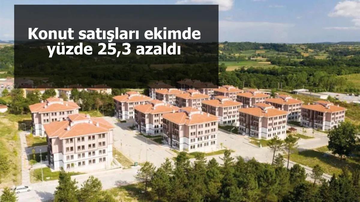 Konut satışları ekimde yüzde 25,3 azaldı