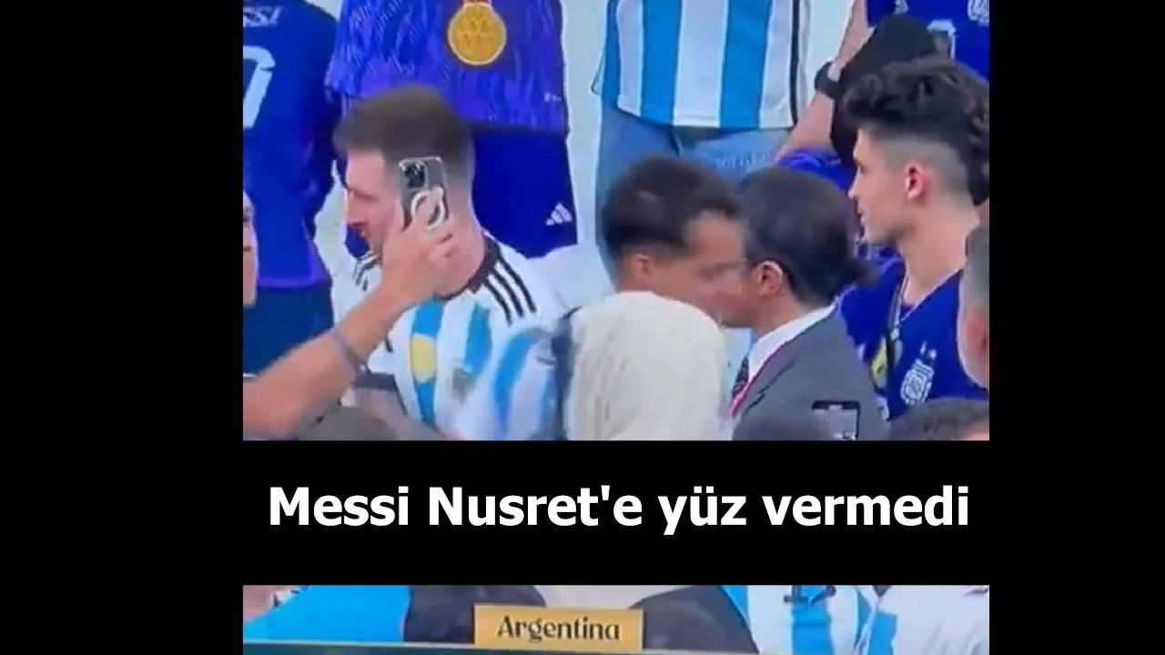 Messi Nusret'e yüz vermedi