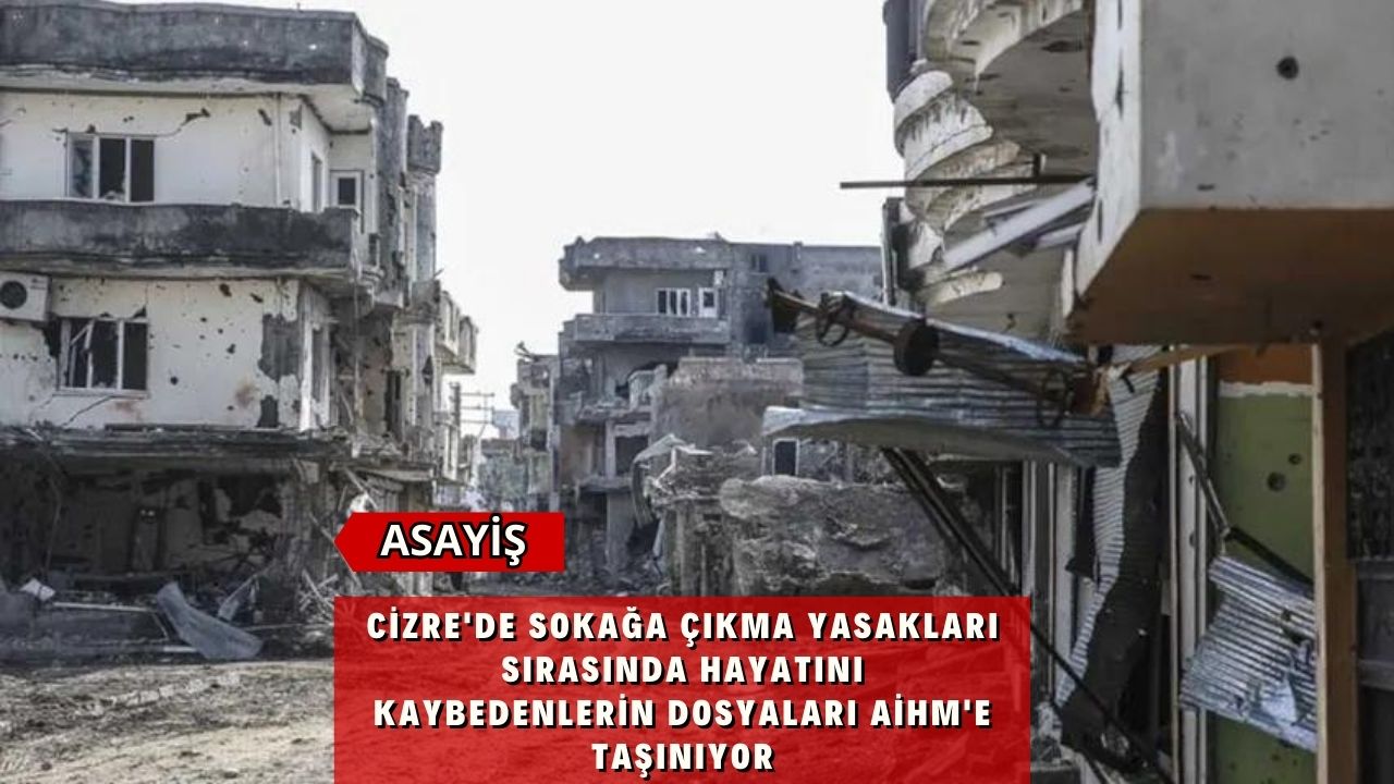 Cizre'de sokağa çıkma yasakları sırasında hayatını kaybedenlerin dosyaları AİHM'e taşınıyor