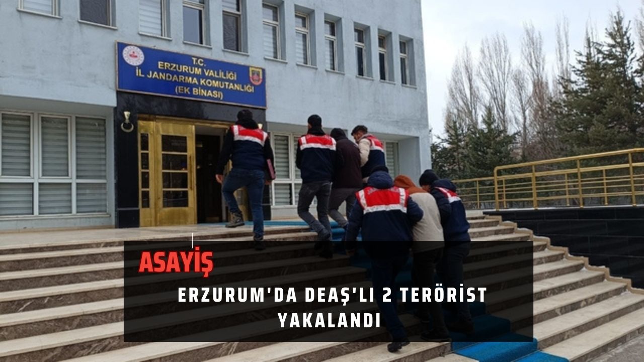 Erzurum'da DEAŞ'lı 2 terörist yakalandı