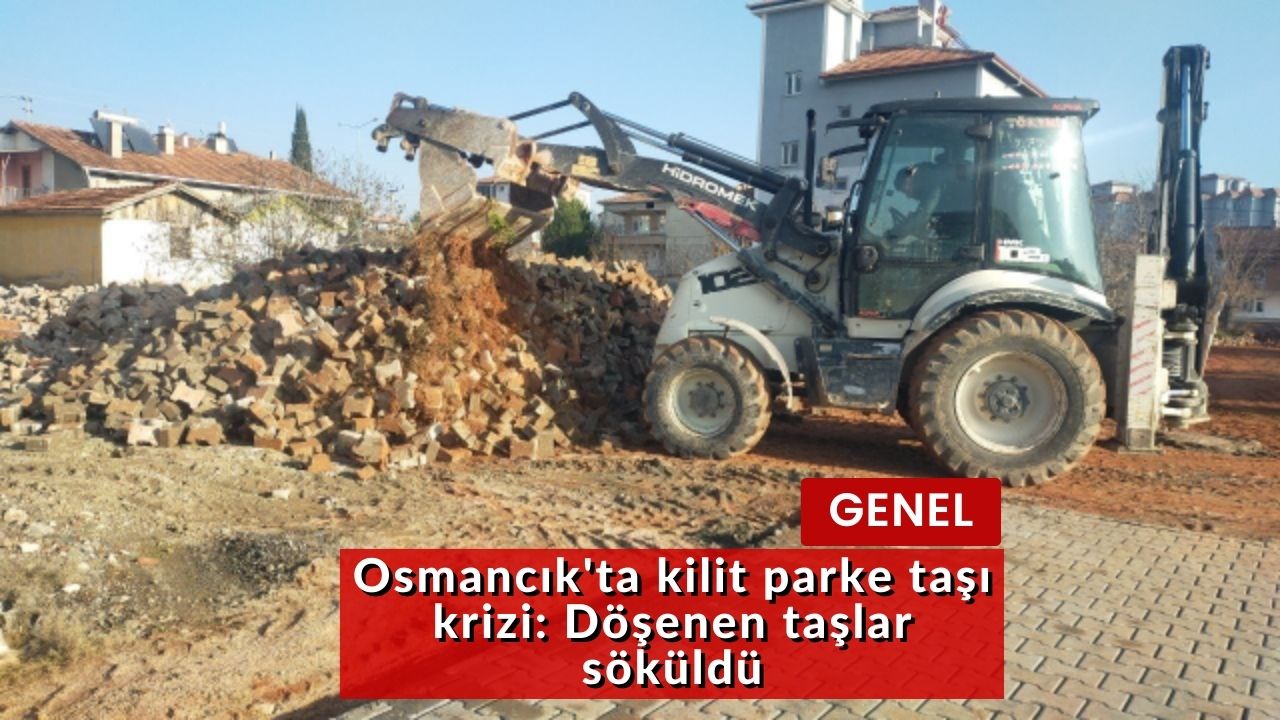 Osmancık'ta kilit parke taşı krizi: Döşenen taşlar söküldü