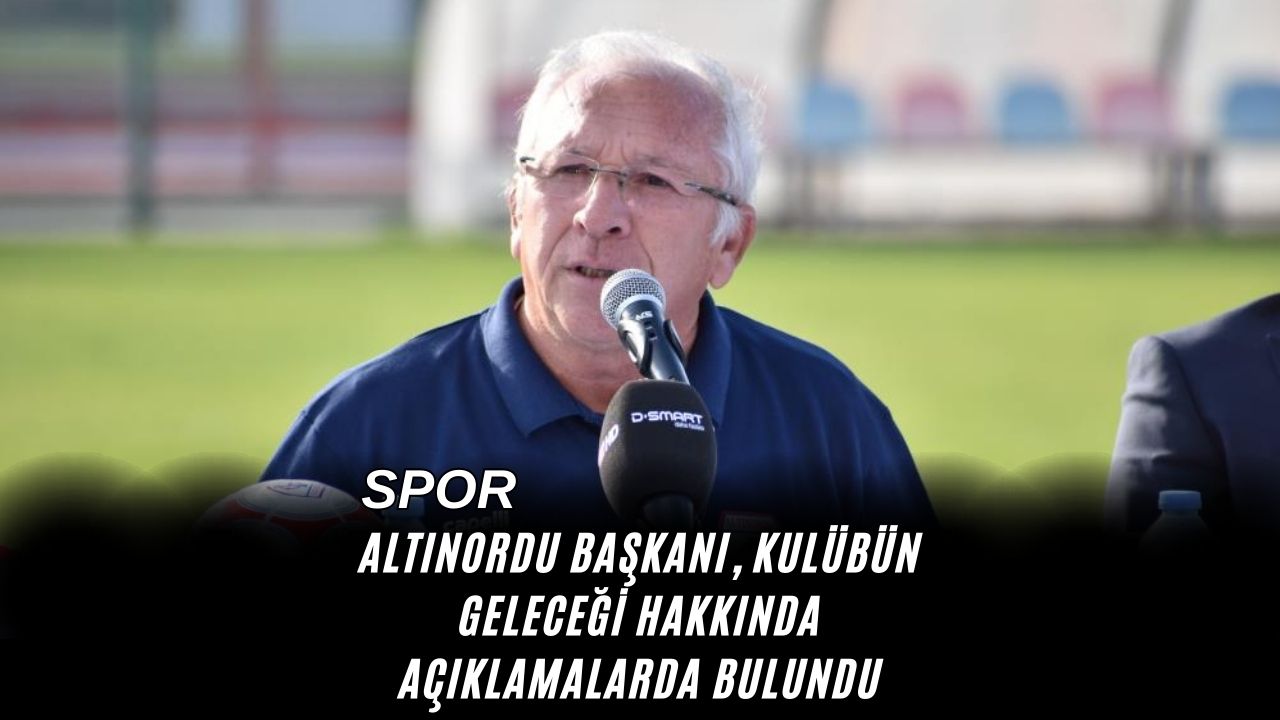 Altınordu Başkanı, Kulübün Geleceği Hakkında Açıklamalarda Bulundu