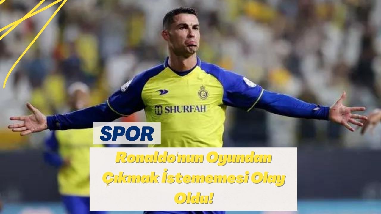 Ronaldo'nun Oyundan Çıkmak İstememesi Olay Oldu!