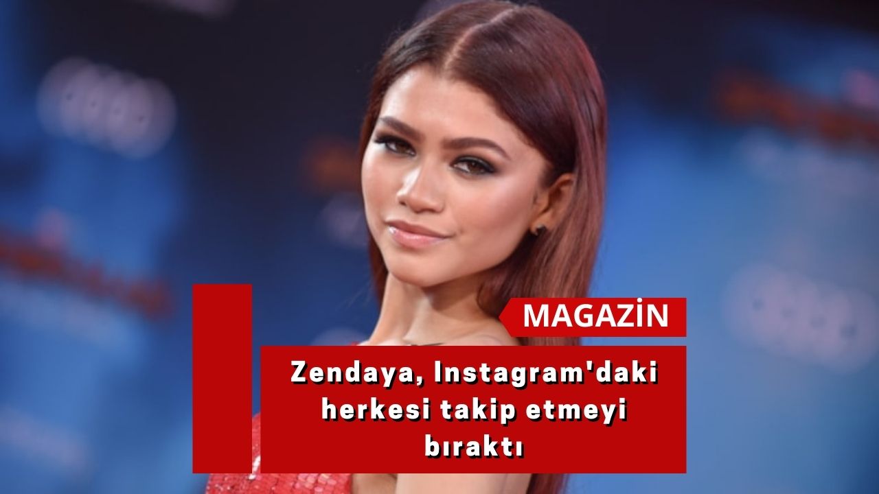 Zendaya, Instagram'daki herkesi takip etmeyi bıraktı