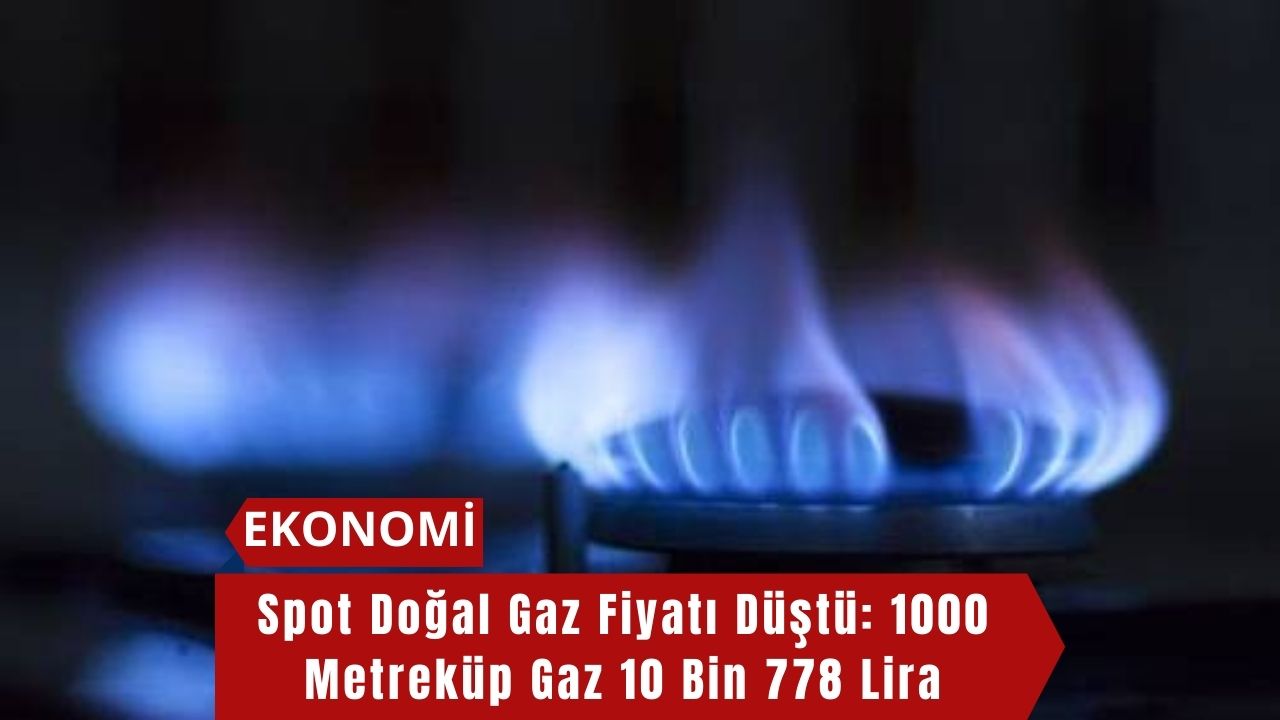 Spot Doğal Gaz Fiyatı Düştü: 1000 Metreküp Gaz 10 Bin 778 Lira