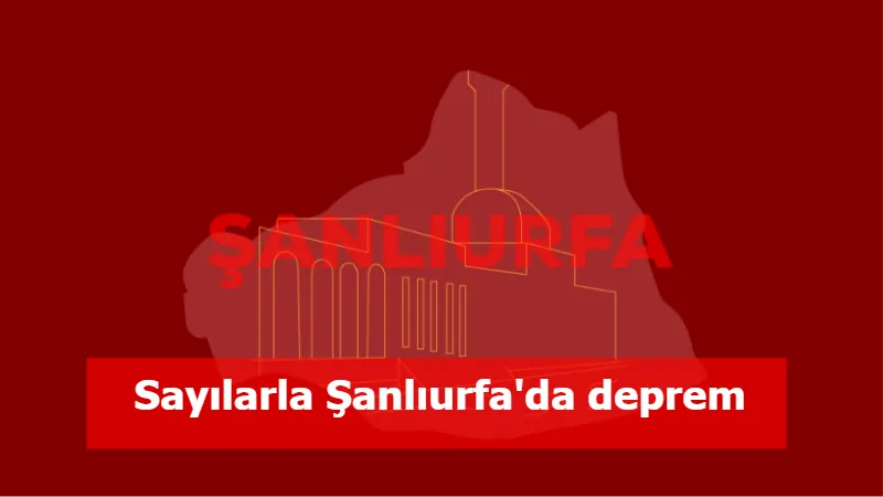 Sayılarla Şanlıurfa'da deprem